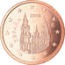 Spanien, 2 Euro Cent, 2018, UNZ, Copper Plated Steel, KM:New