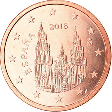 Spain, 2 Euro Cent, 2018, MS(63), Copper Plated Steel, KM:New