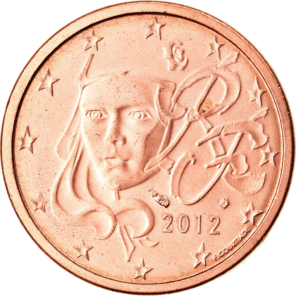 Frankreich, 2 Euro Cent, 2012, SS, Copper Plated Steel, Gadoury:2, KM:1283