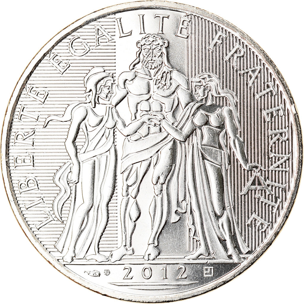 França, 10 Euro, 2012, FDC, MS(65-70), Prata, Gadoury:EU 516, KM:2073