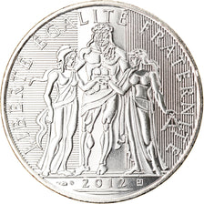 França, 10 Euro, 2012, FDC, MS(65-70), Prata, Gadoury:EU 516, KM:2073
