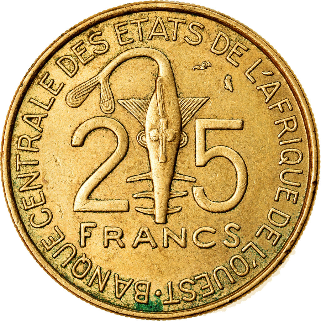 Moneta, Kraje Afryki Zachodniej, 25 Francs, 1972, Paris, EF(40-45)