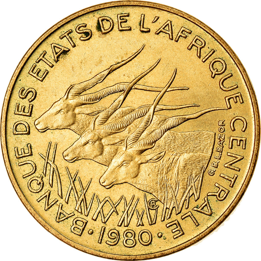 Moneta, Stati dell’Africa centrale, 5 Francs, 1980, Paris, BB