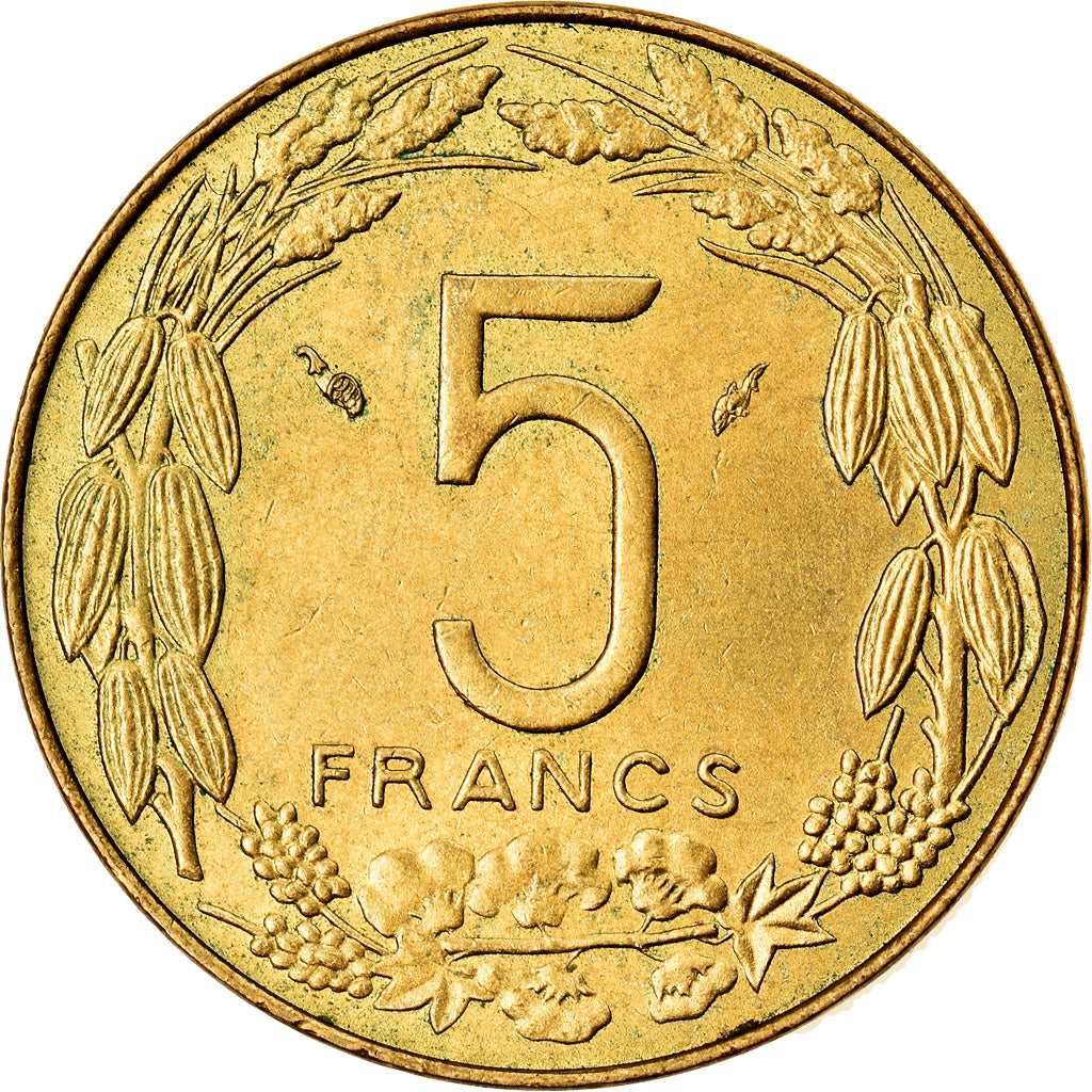 Moneta, Stati dell’Africa centrale, 5 Francs, 1980, Paris, BB