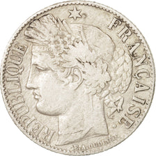 Coin, France, Cérès, Franc, 1887, Paris, VF(30-35), Silver, KM:822.1