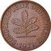 Munten, Federale Duitse Republiek, 2 Pfennig, 1971, Hambourg, ZF, Copper Plated
