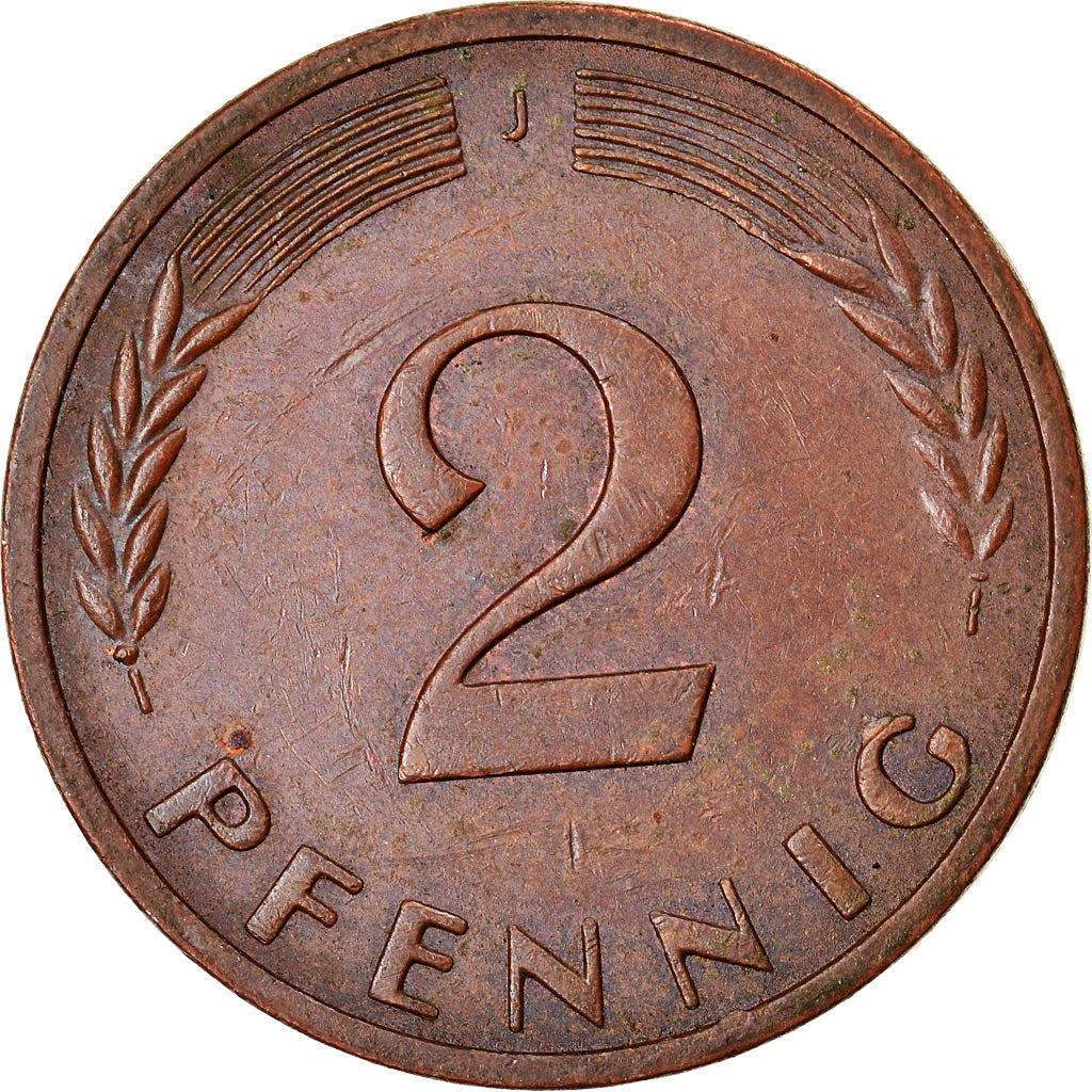 Monnaie, République fédérale allemande, 2 Pfennig, 1971, Hambourg, TTB