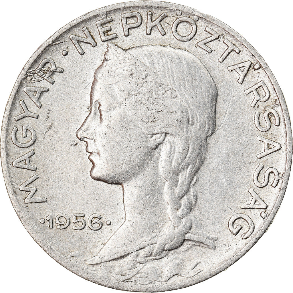 Moneta, Ungheria, 5 Filler, 1956, Budapest, BB, Alluminio, KM:549