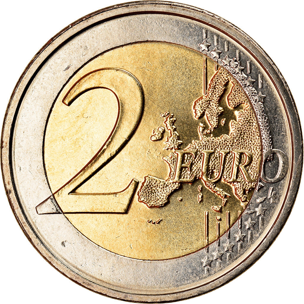 Greece, 2 Euro, 2010, MS(63), Bi-Metallic, KM:215