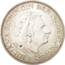 Netherlands, Juliana, 2-1/2 Gulden, 1960, AU(50-53), Silver, KM:185