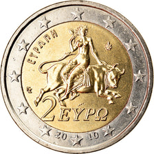 Grecia, 2 Euro, 2010, SPL, Bi-metallico, KM:215
