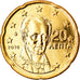Grecja, 20 Euro Cent, 2010, MS(63), Mosiądz, KM:212