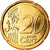 Grécia, 20 Euro Cent, 2010, MS(63), Latão, KM:212