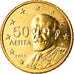 Greece, 50 Euro Cent, 2011, MS(63), Brass, KM:213