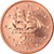 Grécia, 2 Euro Cent, 2011, MS(63), Aço Cromado a Cobre, KM:182