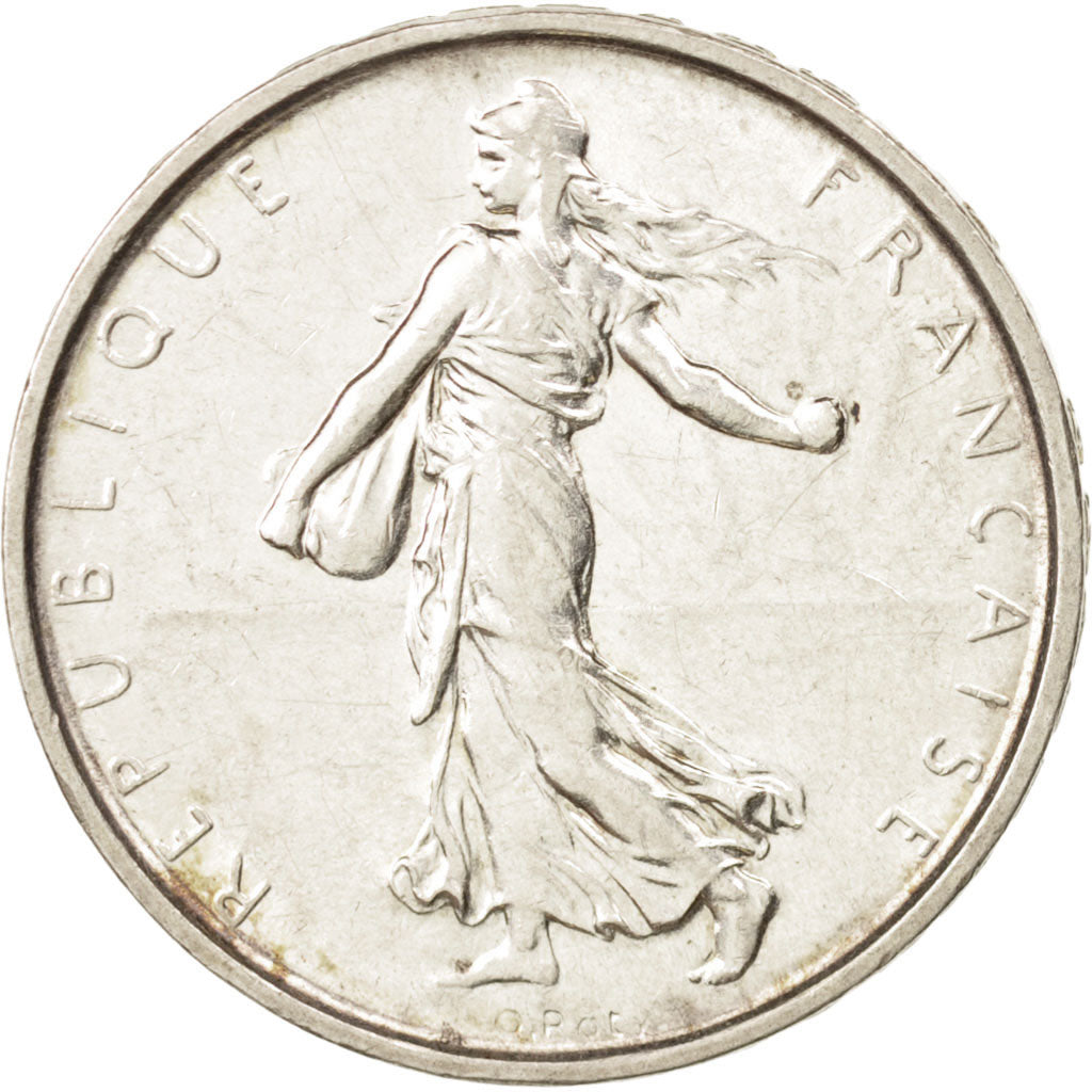 France, Semeuse, 5 Francs, 1967, AU(55-58), Silver, KM:926, Gadoury:770