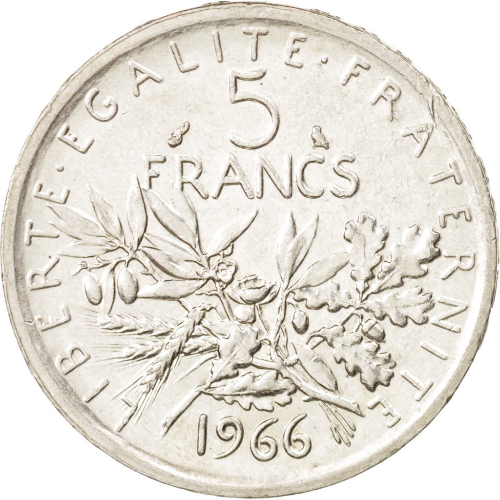 France, Semeuse, 5 Francs, 1966, SUP, Argent, KM:926, Gadoury:770