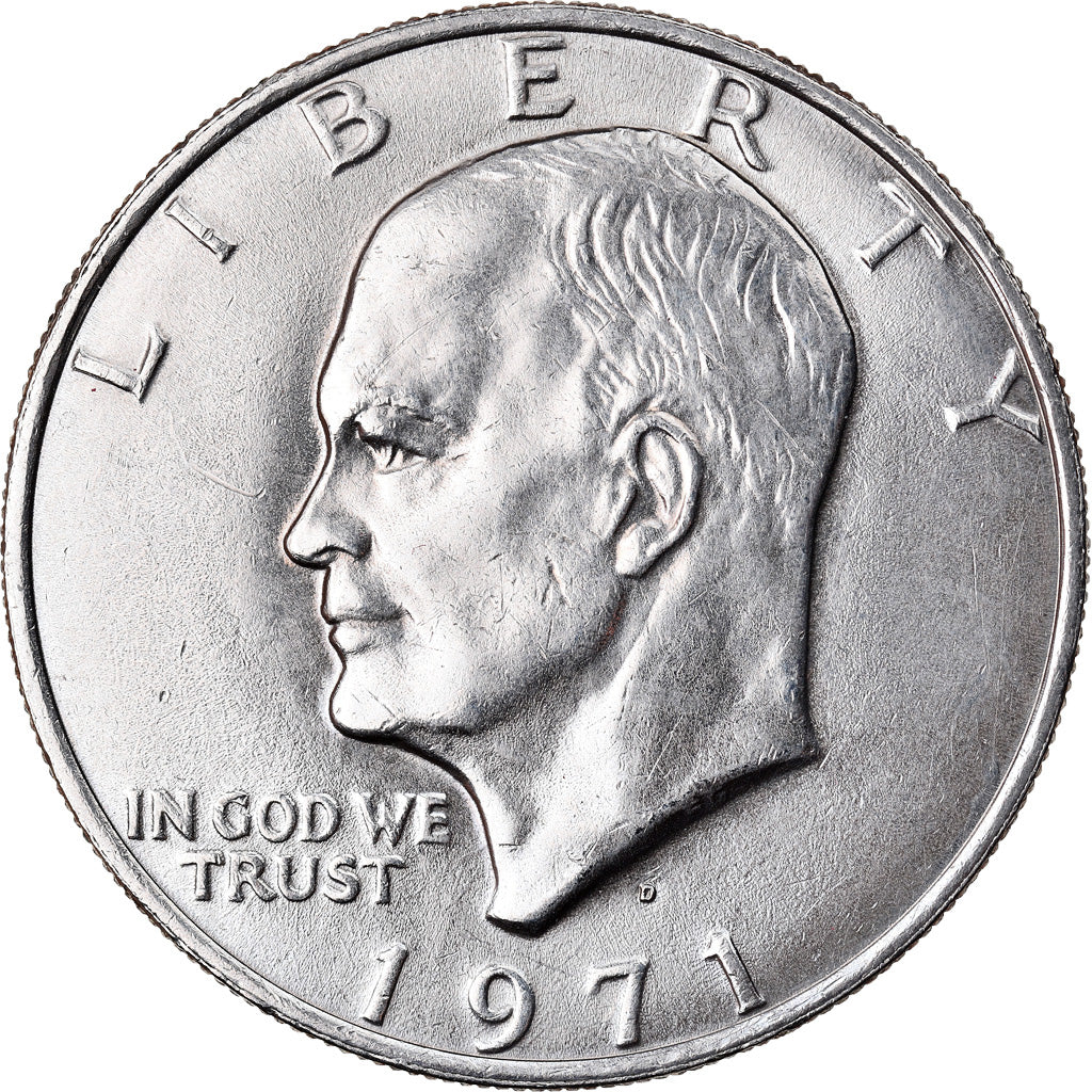 Coin, United States, Eisenhower Dollar, Dollar, 1971, U.S. Mint, Denver