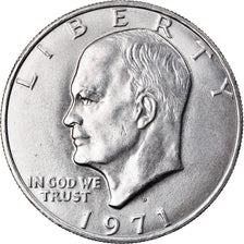 Coin, United States, Eisenhower Dollar, Dollar, 1971, U.S. Mint, Denver