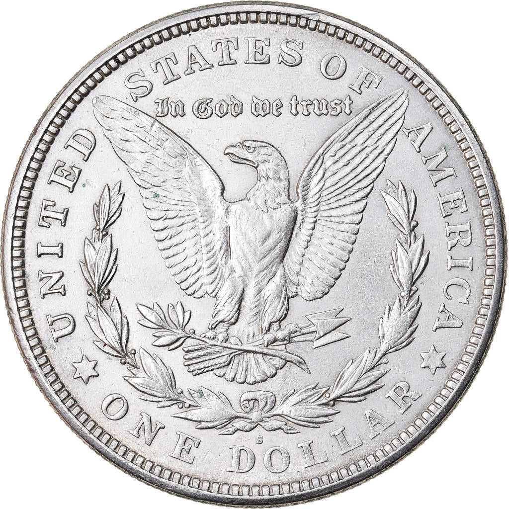 Coin, United States, Morgan Dollar, Dollar, 1921, U.S. Mint, San Francisco