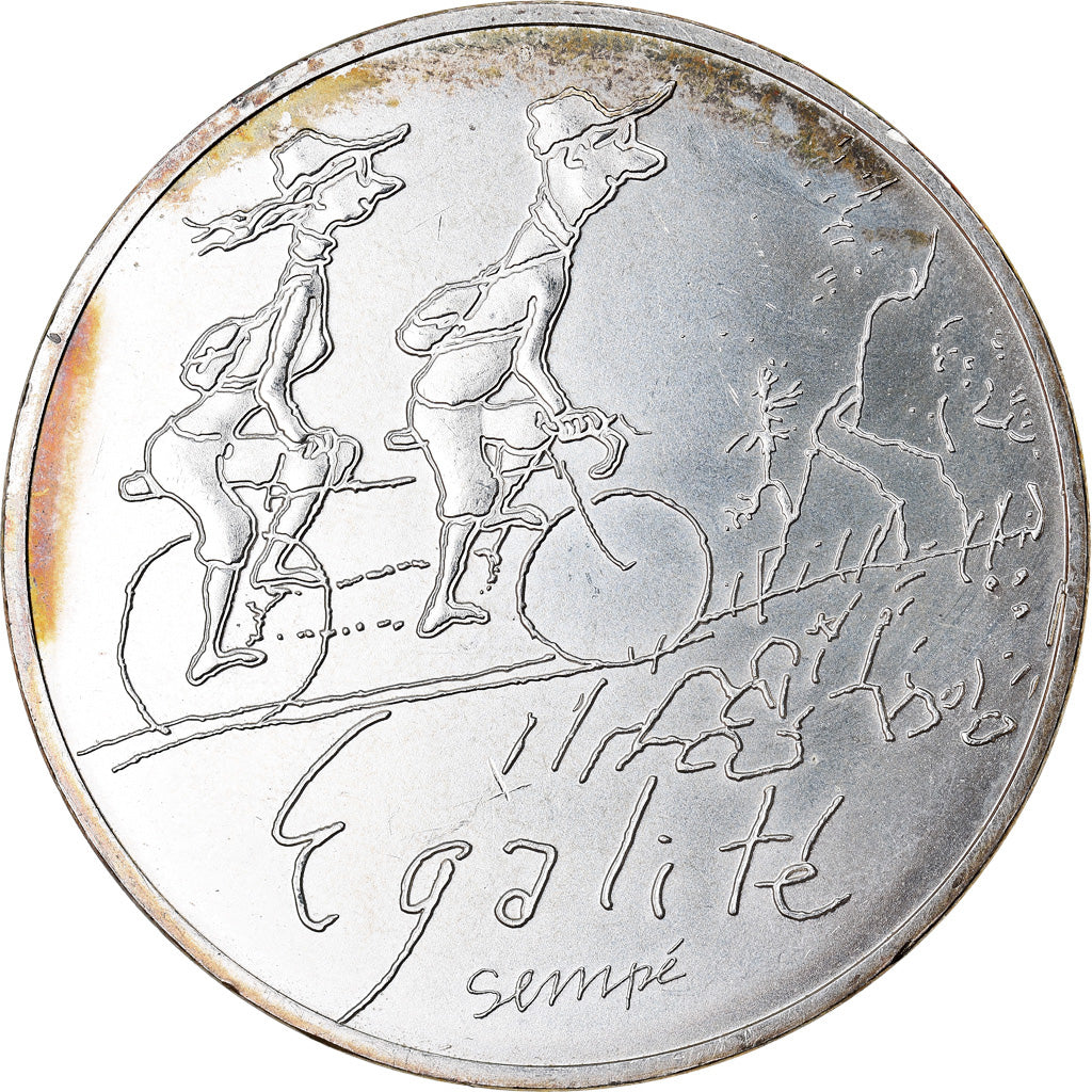 France, 10 Euro, 2014, Egalité, MS(63), Silver, Gadoury:EU718
