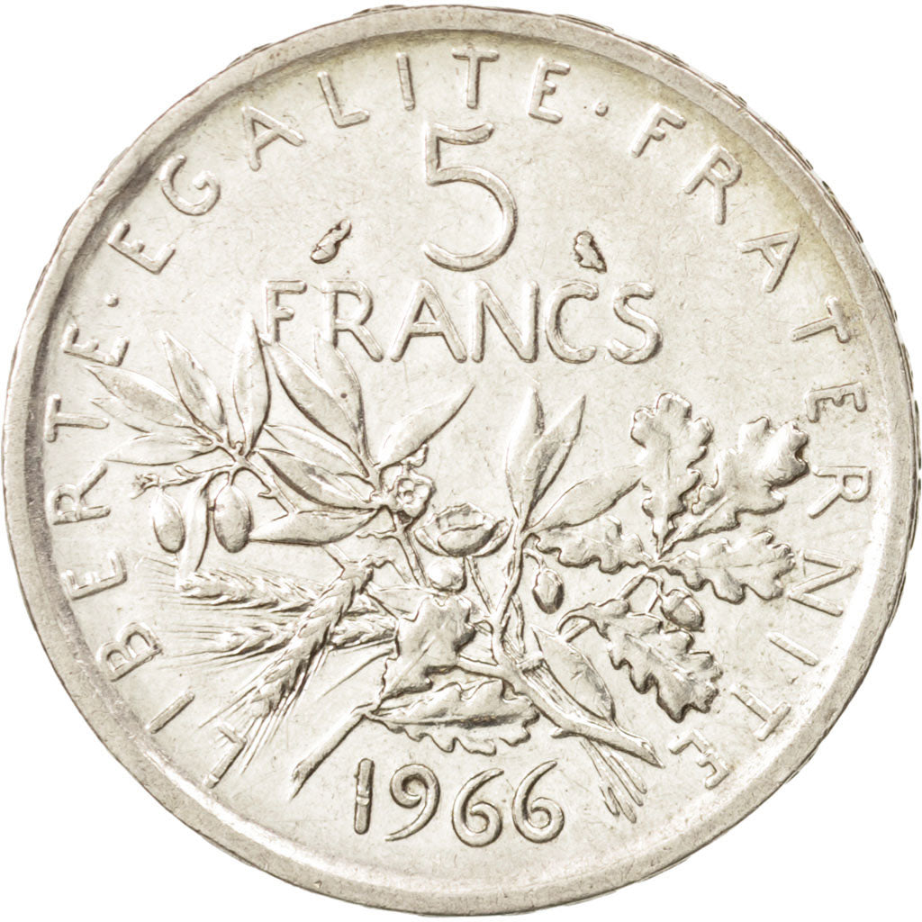 France, Semeuse, 5 Francs, 1966, SUP, Argent, KM:926, Gadoury:770