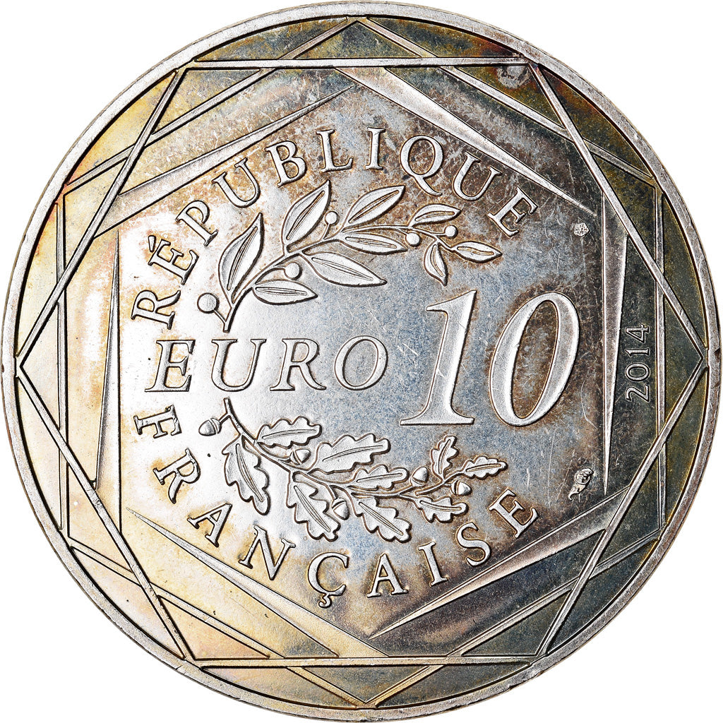 France, 10 Euro, 2014, Liberté, TTB+, Argent, Gadoury:EU717