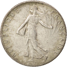 France, Semeuse, 50 Centimes, 1920, Paris, AU(50-53), Silver, KM:854,Gadoury 420