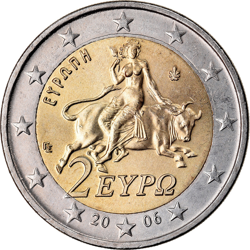 Greece, 2 Euro, 2006, AU(50-53), Bi-Metallic, KM:188