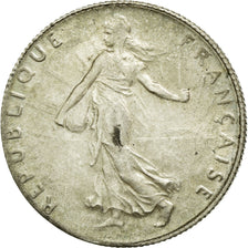 Coin, France, Semeuse, 50 Centimes, 1920, Paris, AU(50-53), Silver, KM:854