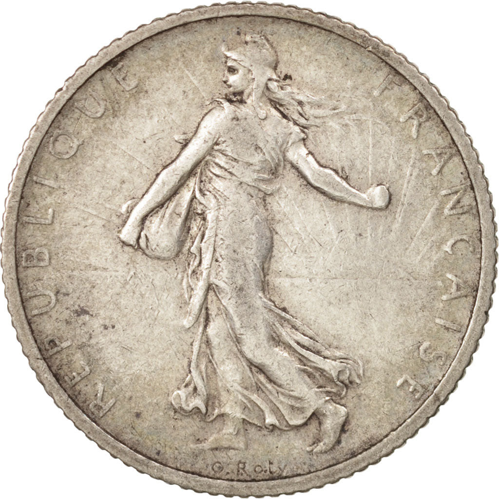 Monnaie, France, Semeuse, Franc, 1904, Paris, TB+, Argent, KM:844.1, Gadoury:467