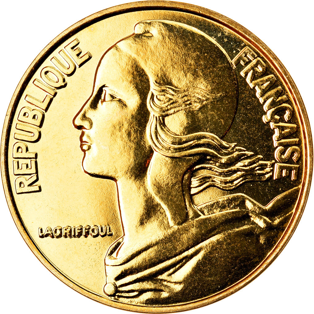 Moneda, Francia, Marianne, 20 Centimes, 1993, Paris, BU, FDC, Aluminio - bronce