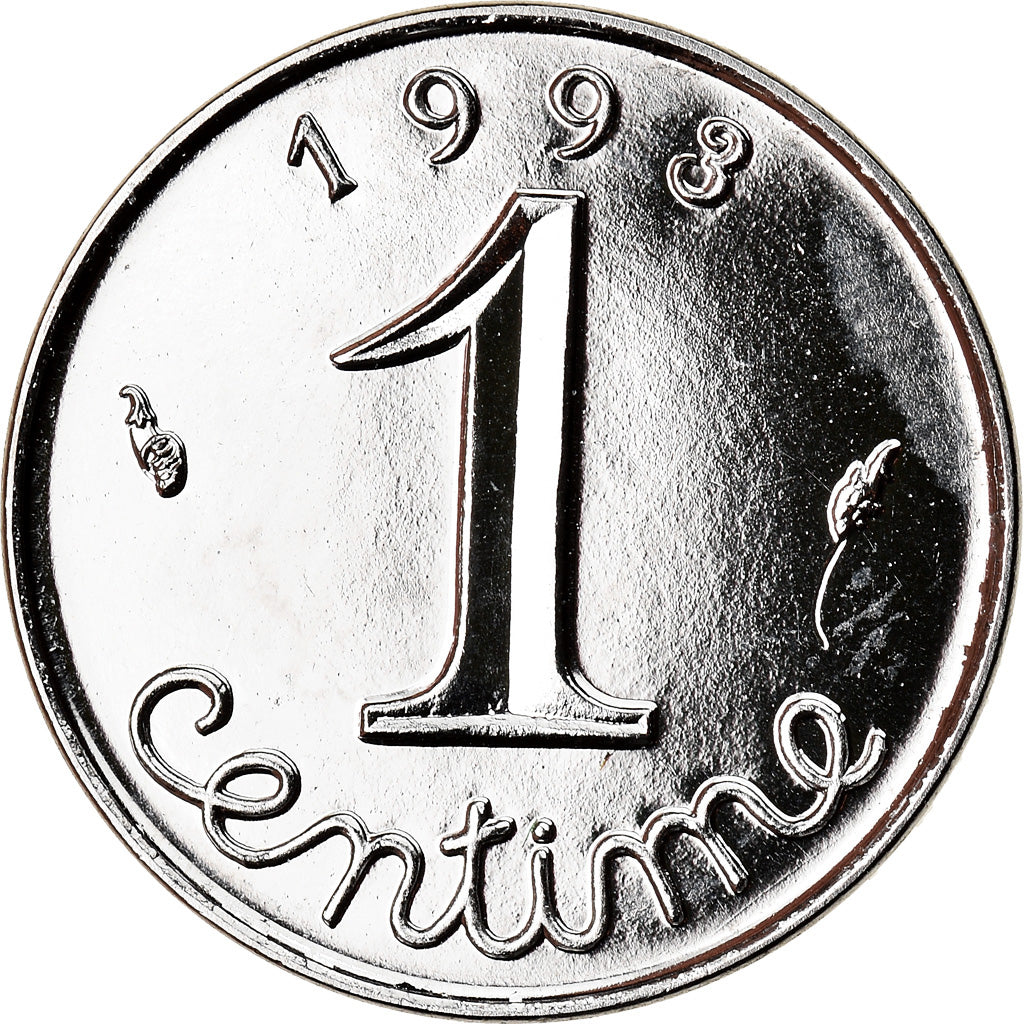 Münze, Frankreich, 1 Centime, 1993, BU, STGL, Steel, Gadoury:91