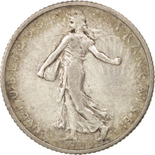 Coin, France, Semeuse, Franc, 1912, Paris, VF(30-35), Silver, KM:844.1