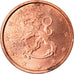 Finlandia, 2 Euro Cent, 2008, MBC+, Cobre chapado en acero, KM:99