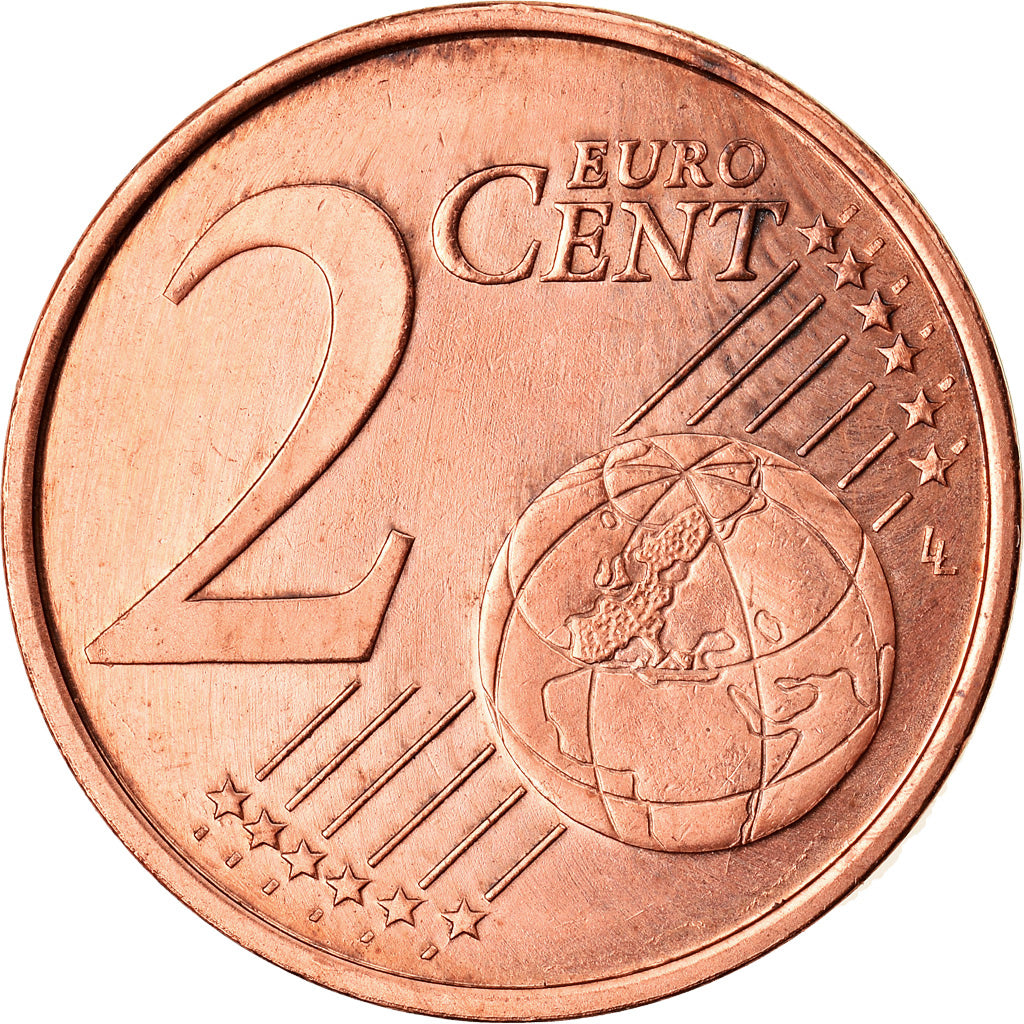 Finlandia, 2 Euro Cent, 2008, MBC+, Cobre chapado en acero, KM:99