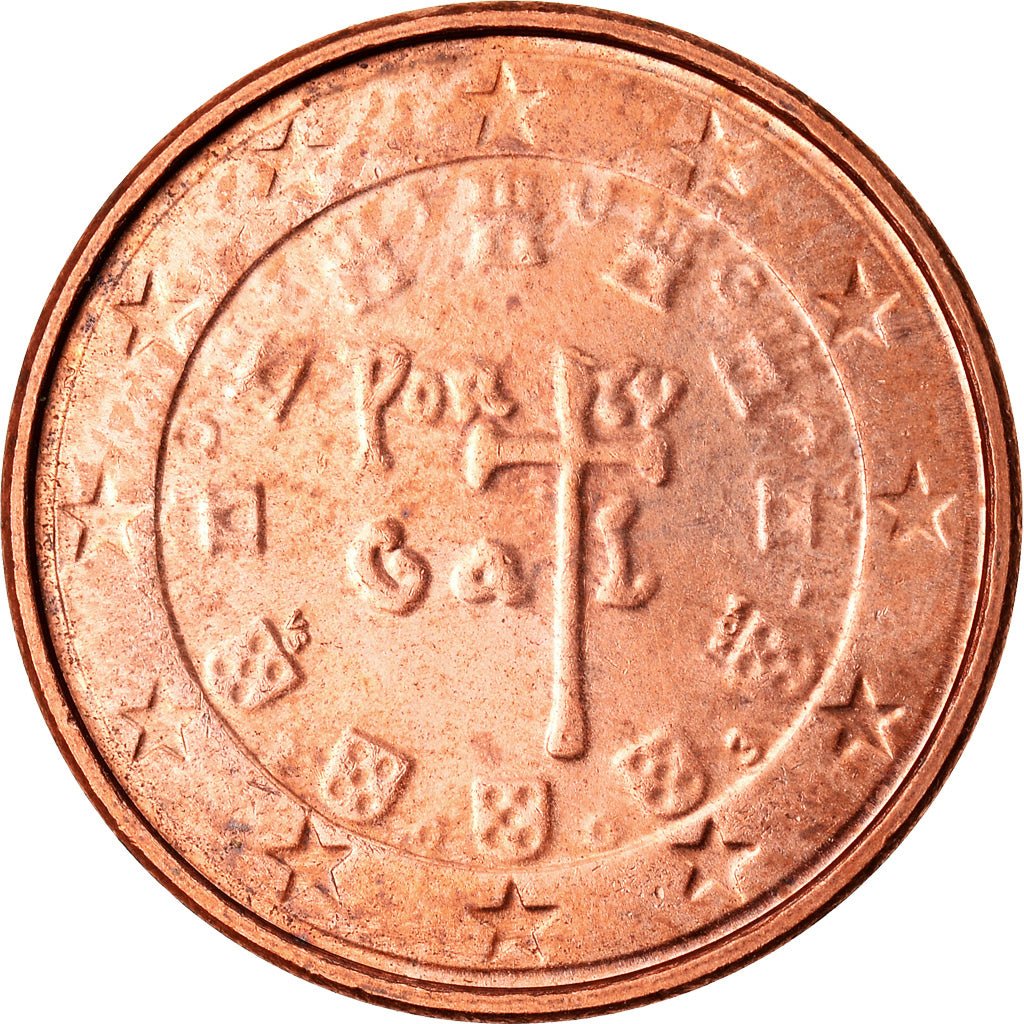Portugal, Euro Cent, 2003, AU(50-53), Copper Plated Steel, KM:740