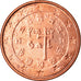 Portugal, Euro Cent, 2003, AU(50-53), Copper Plated Steel, KM:740
