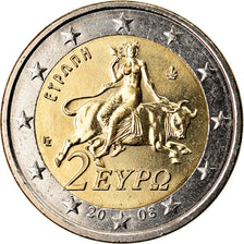 Grecja, 2 Euro, 2008, Athens, MS(63), Bimetaliczny, KM:215