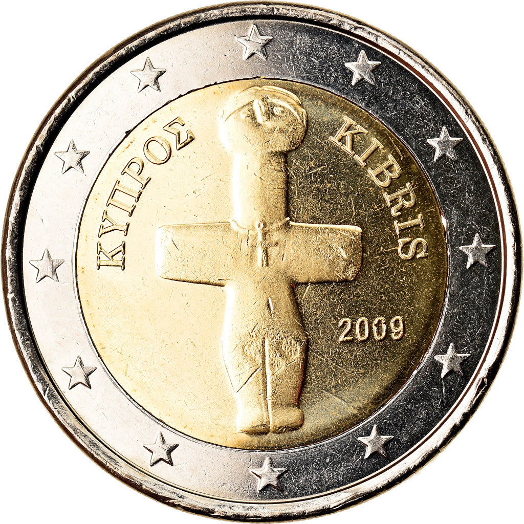 Zypern, 2 Euro, 2009, UNZ, Bi-Metallic, KM:85