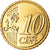 Chipre, 10 Euro Cent, 2009, MS(63), Latão, KM:81