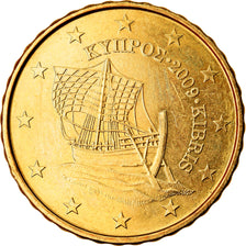 Zypern, 10 Euro Cent, 2009, UNZ, Messing, KM:81