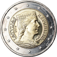 Letonia, 2 Euro, 2014, SC, Bimetálico