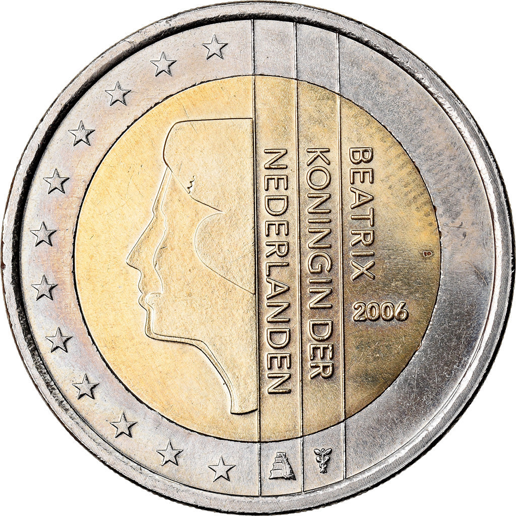 Paesi Bassi, 2 Euro, 2006, SPL-, Bi-metallico, KM:241