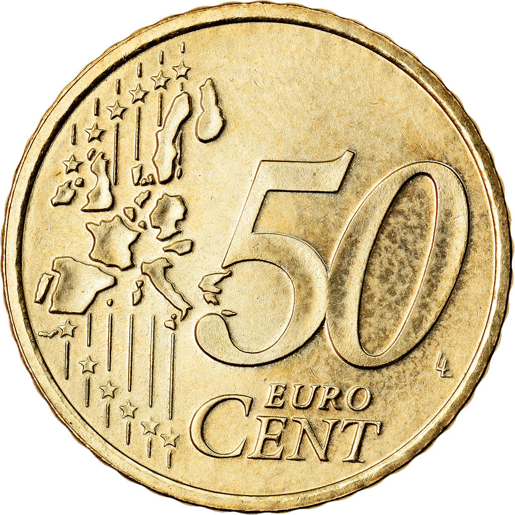 Paesi Bassi, 50 Euro Cent, 2006, SPL-, Ottone, KM:239