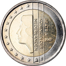 Netherlands, 2 Euro, 2007, MS(63), Bi-Metallic, KM:272