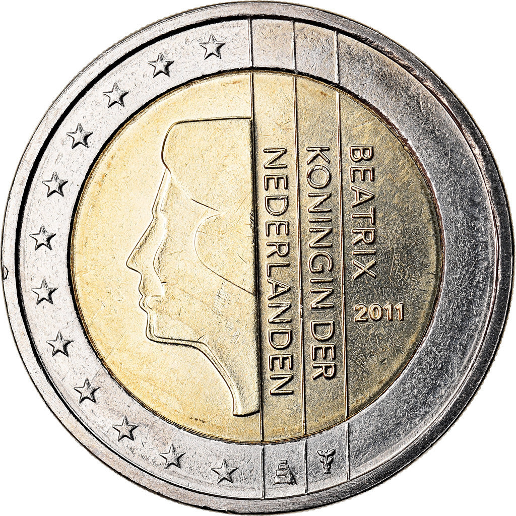 Niederlande, 2 Euro, 2011, UNZ, Bi-Metallic, KM:272