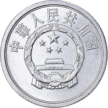 Coin, CHINA, PEOPLE'S REPUBLIC, 2 Fen, 1976, AU(50-53), Aluminum, KM:2