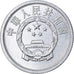 Coin, CHINA, PEOPLE'S REPUBLIC, 2 Fen, 1976, AU(50-53), Aluminum, KM:2