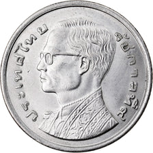 Coin, Thailand, Rama IX, Baht, 1977, MS(63), Copper-nickel, KM:110